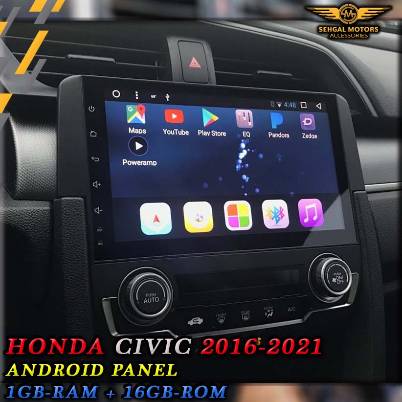 Honda Civic Android LCD Panel (1+16GB) Model 2017-2021