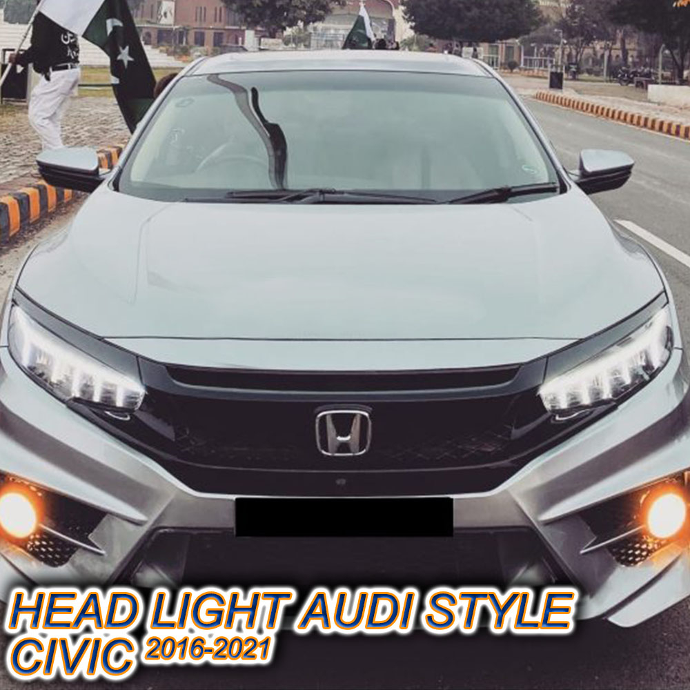 Honda Civic Head Light Audi Style LED - Model 2016-2021