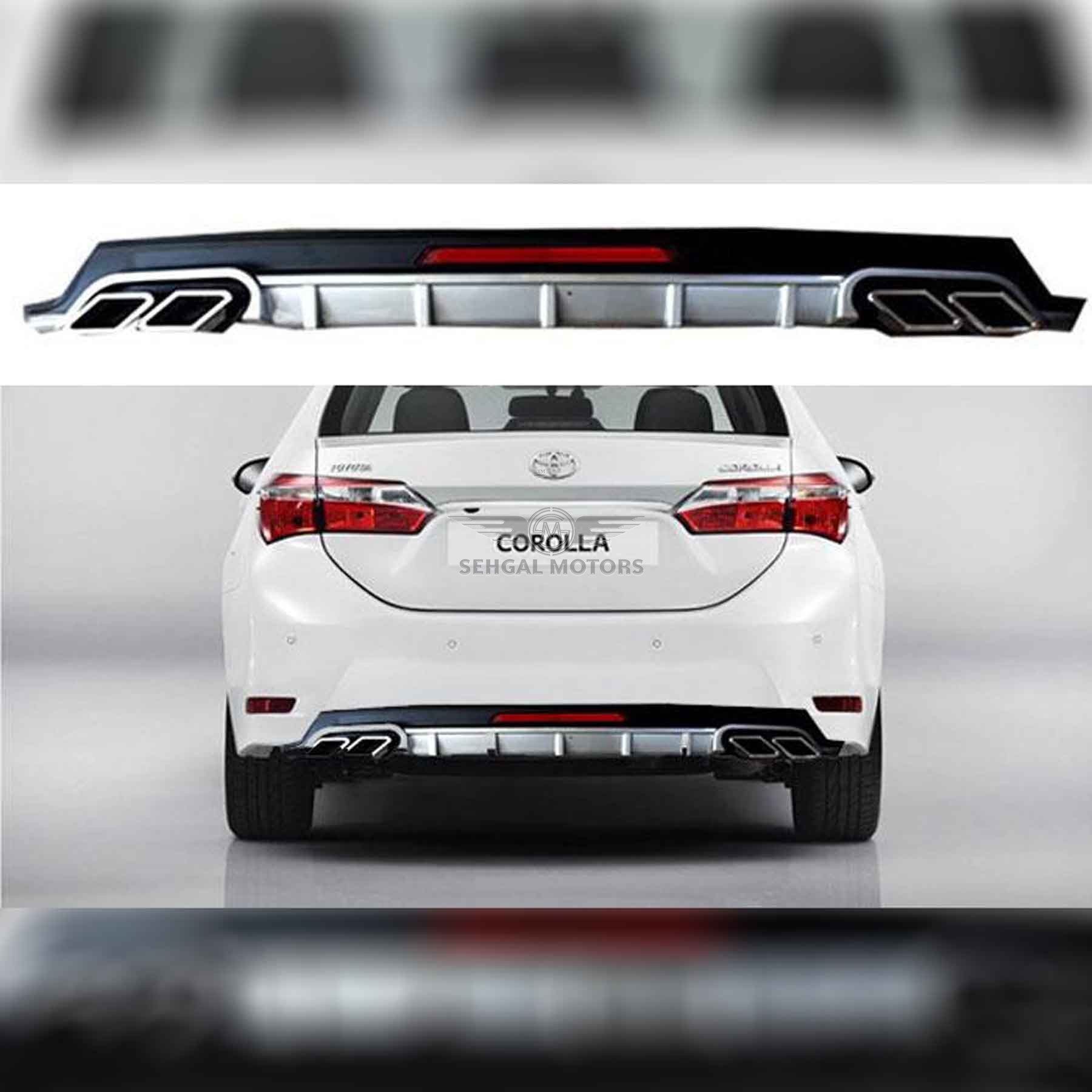 Toyota Corolla Bugatti Style Diffuser Model 2017 - 2021
