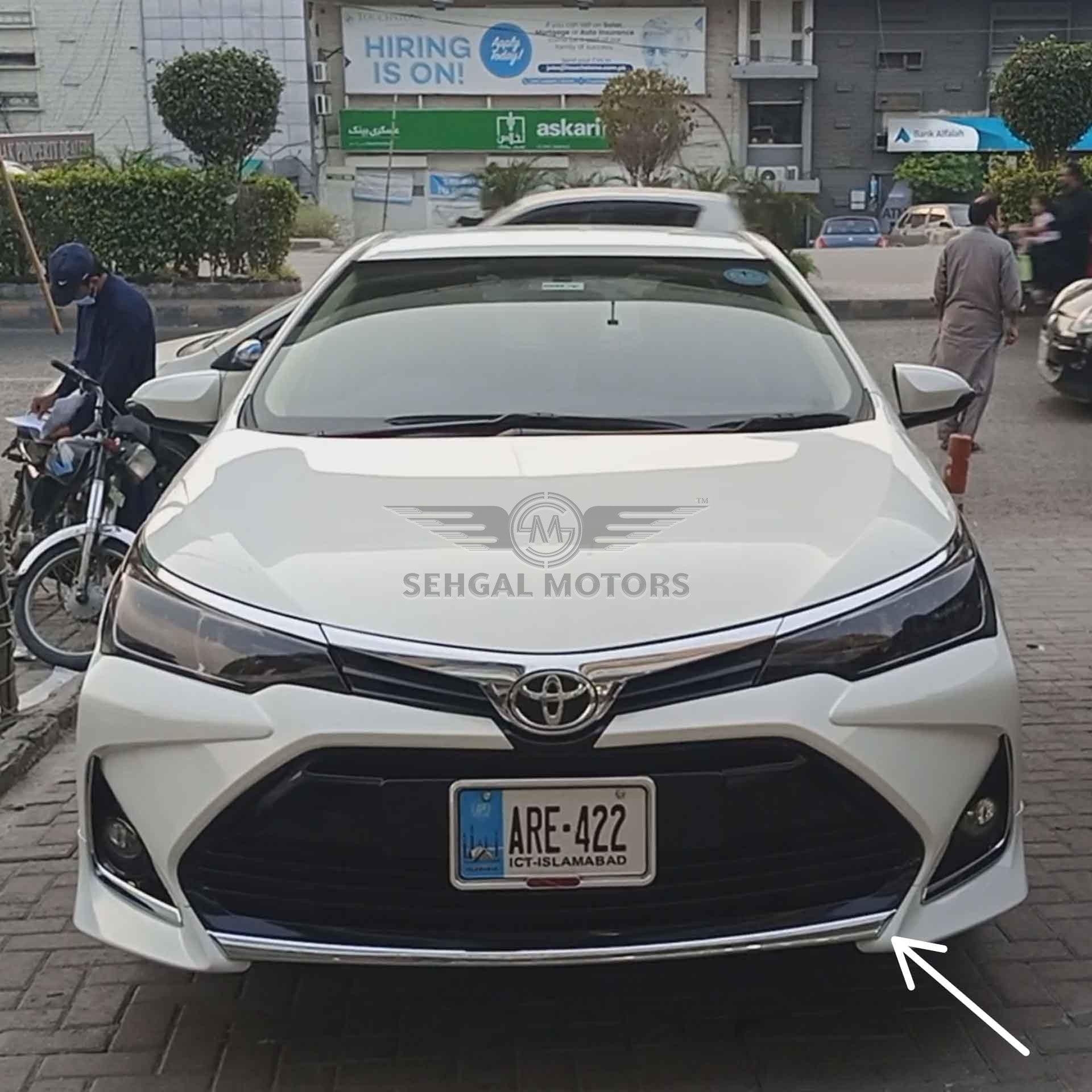 Toyota Corolla X Front Bumper Chrome Model 2020-2021
