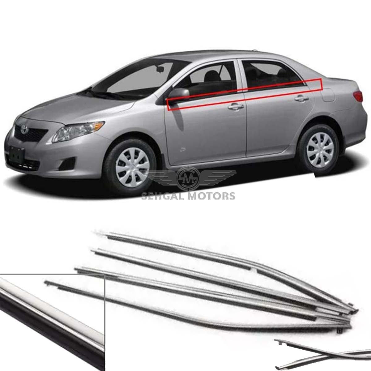 Toyota Corolla Weather Strip Model 2014-2018