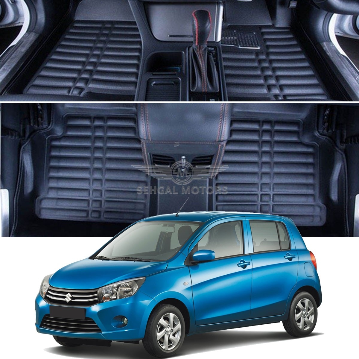 Suzuki Cultus 5D Floor Mat Black 3pcs Model 2017-2020