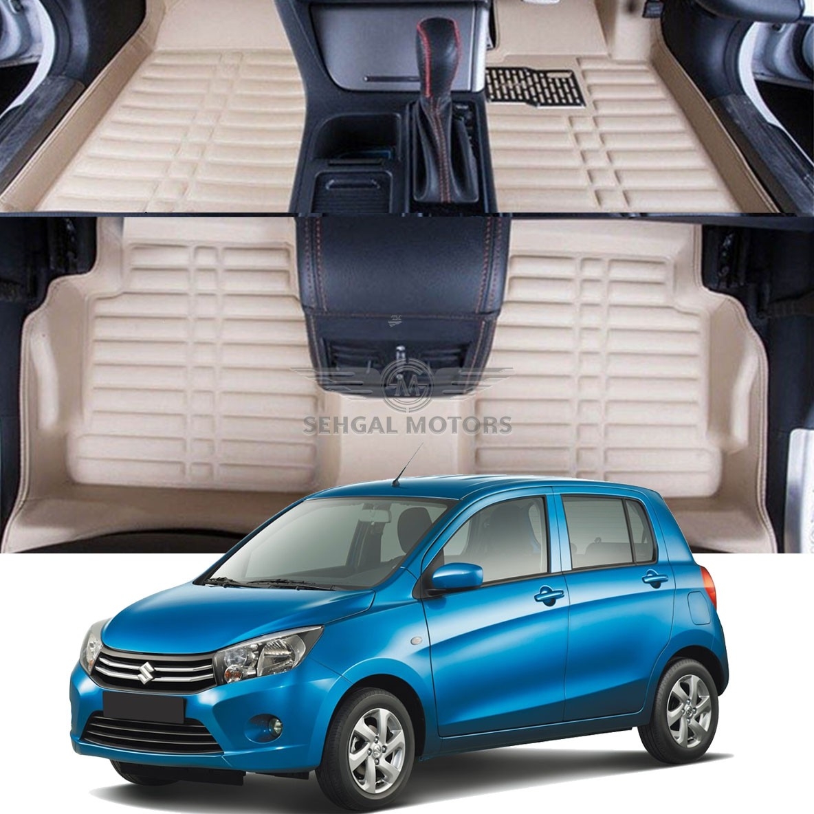 Toyota Prius Alpha 7D Eco Floor Mat Black with Black Model 2016