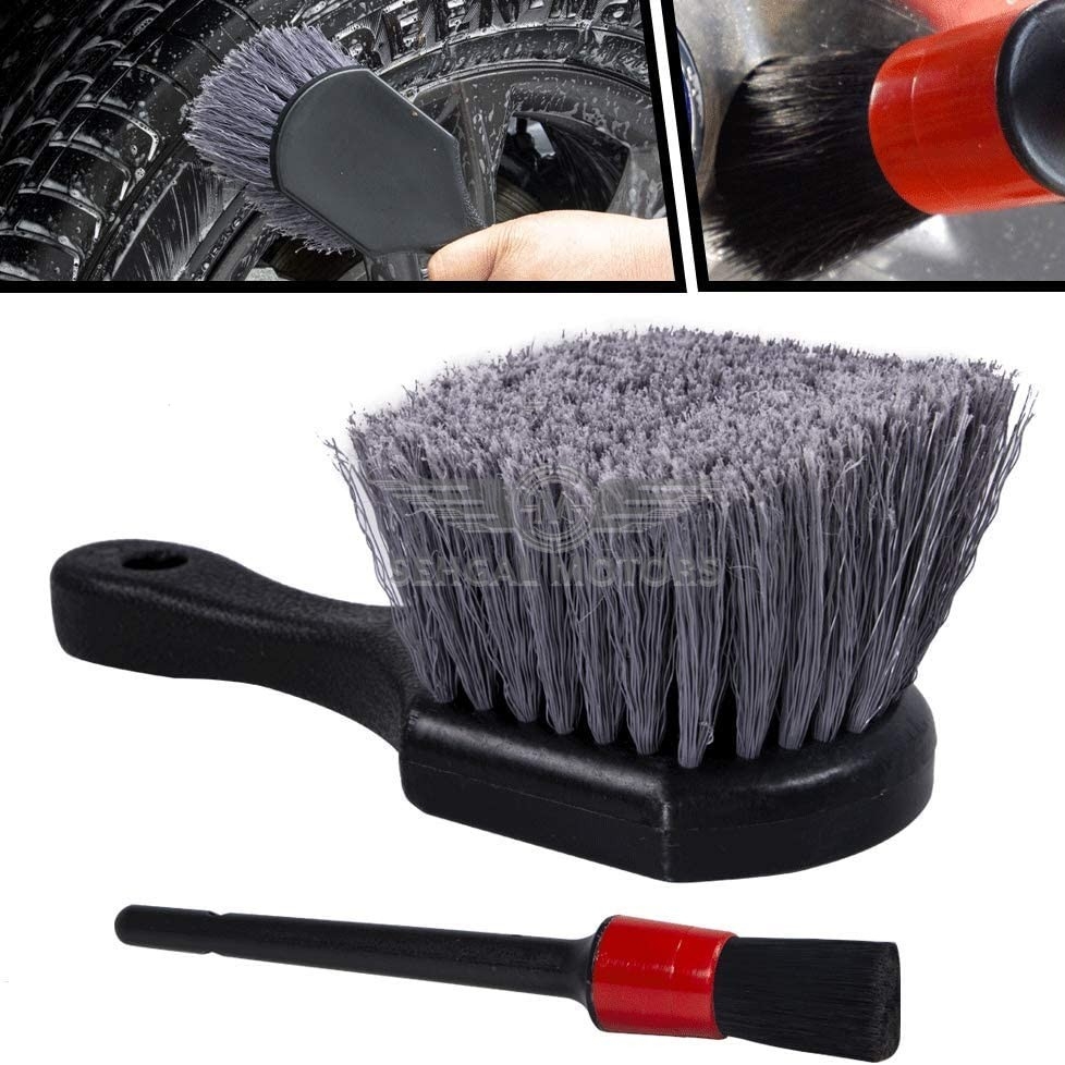Detailing Wheel & Tier Brush Blue & Black (No-3)