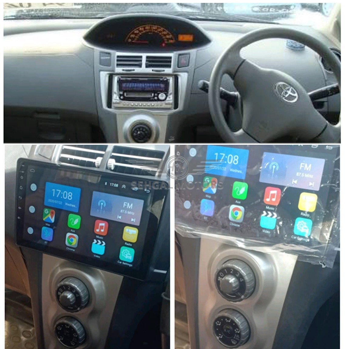Toyota Vitz Android Panel O.tech 1+16gb Model 2005-2007
