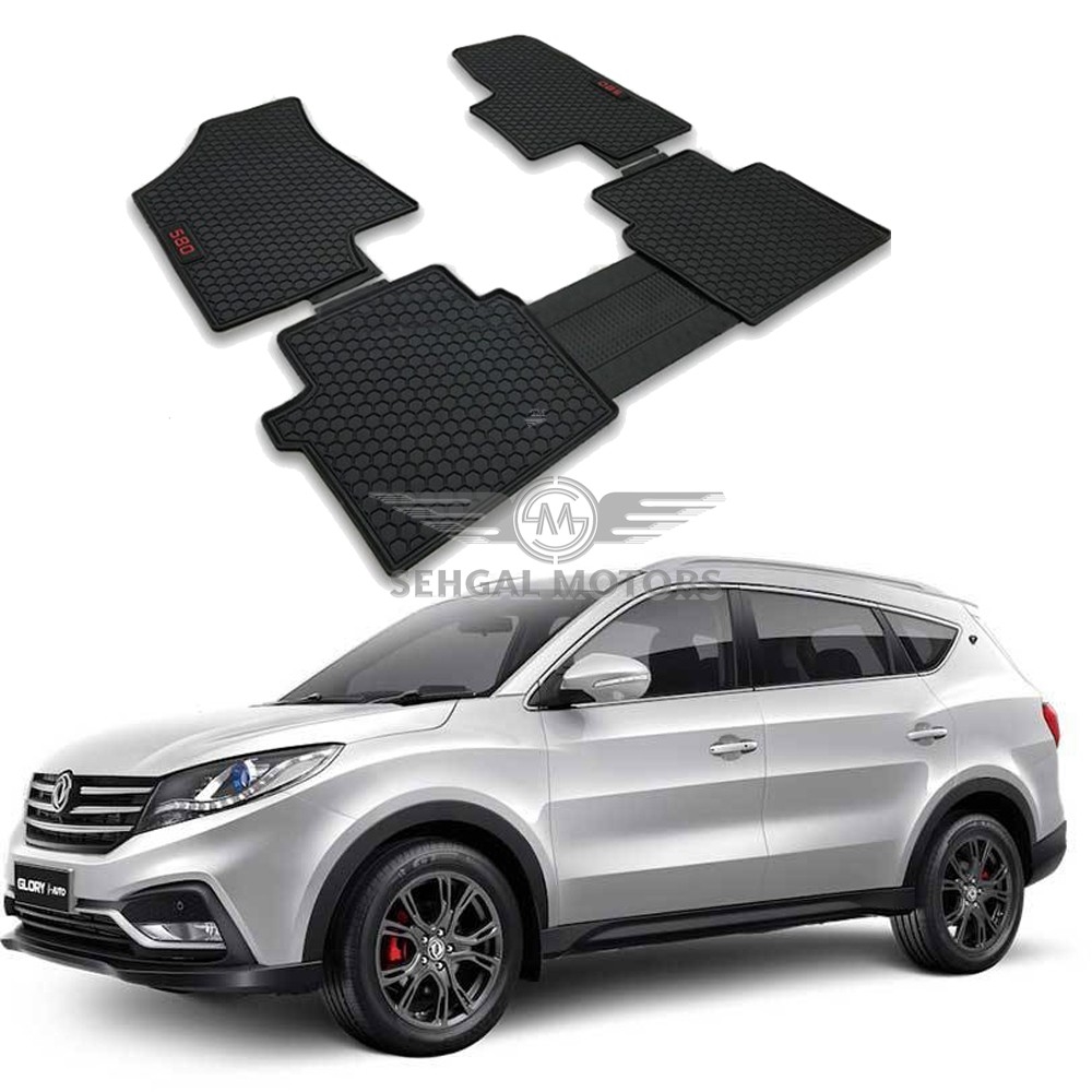 DFSK Glory 580 Pro Rubber Floor Mat Black (3PCS) Model 2019 - 2021