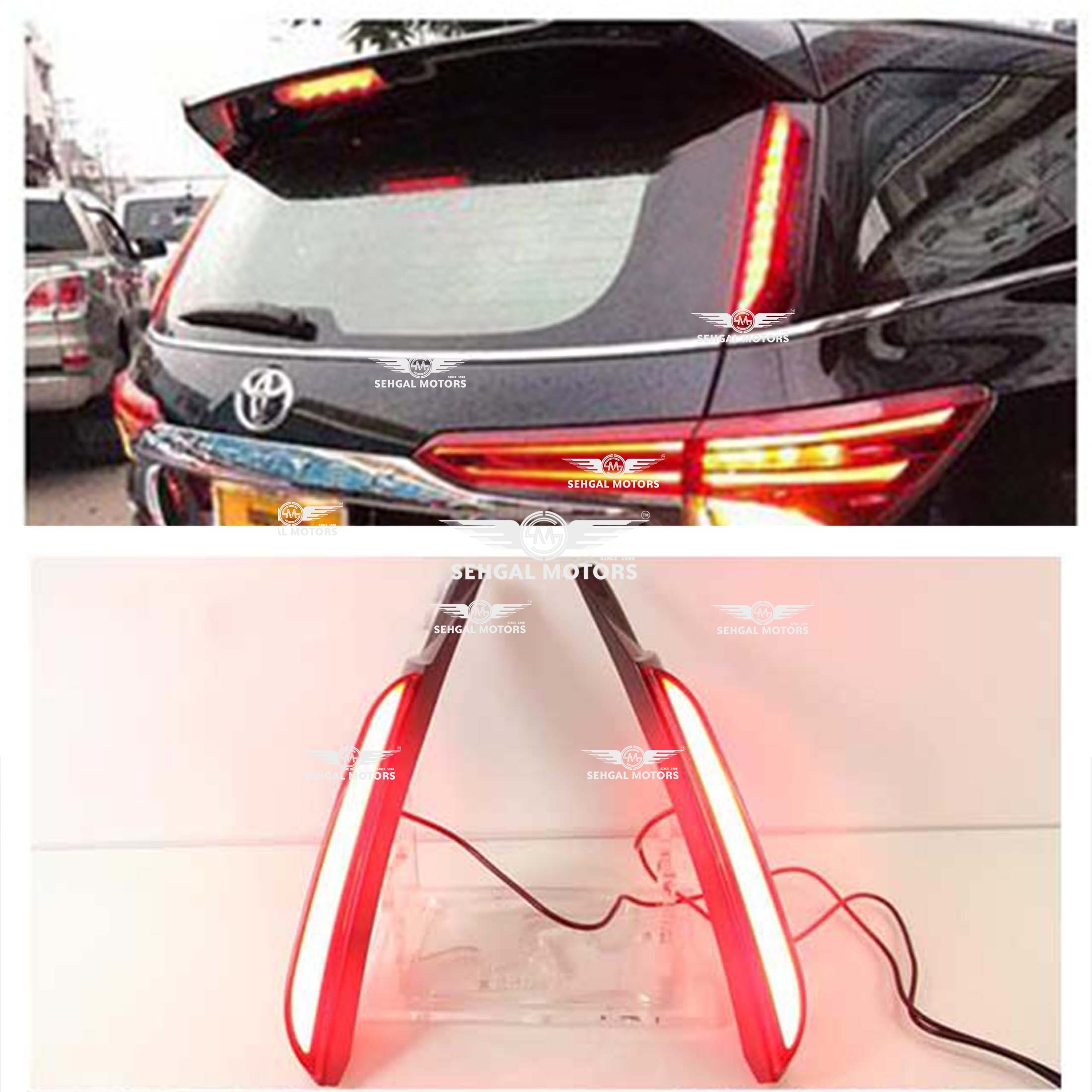 Toyota Fortuner Back Pillar Light | RED | Model 2017-2021