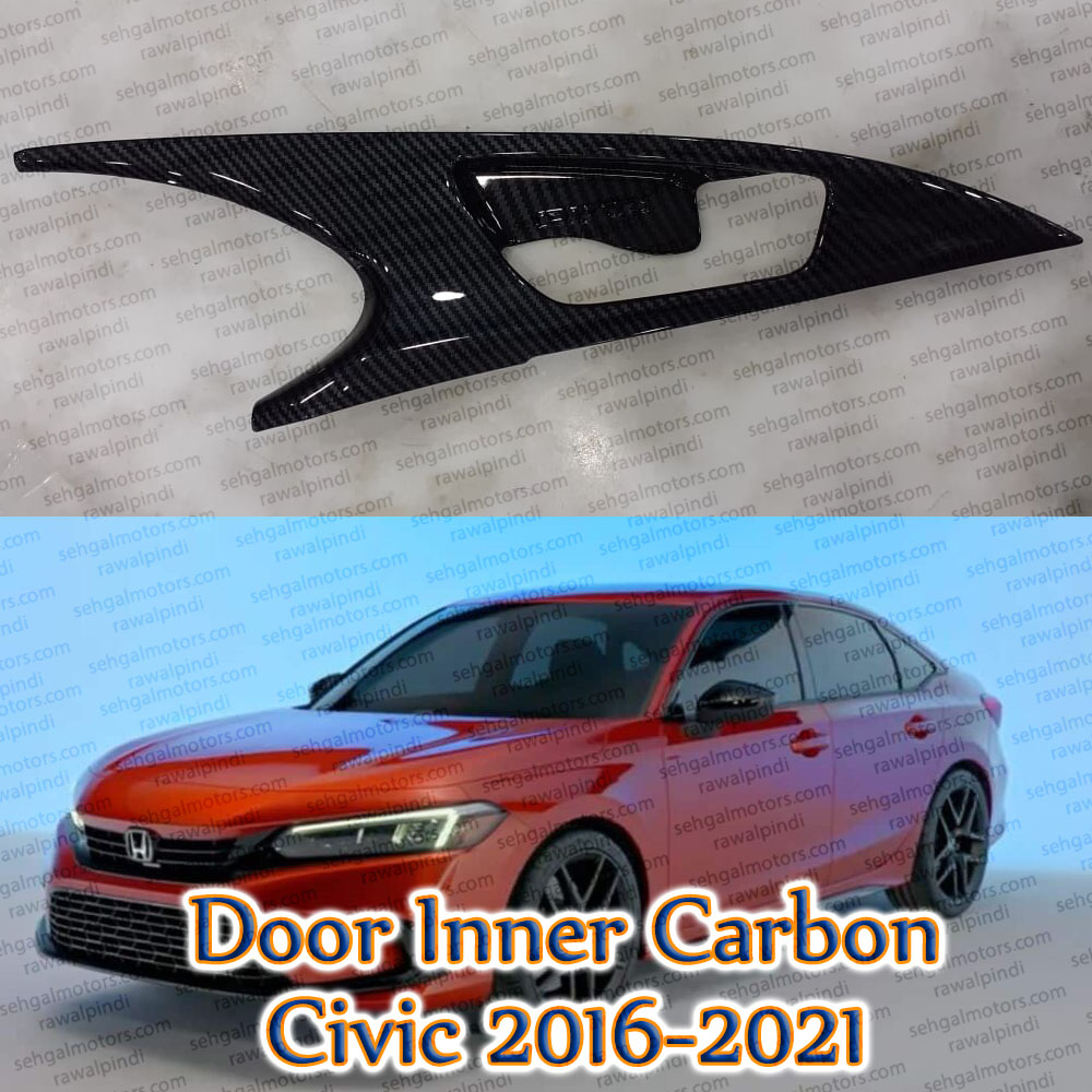 Honda Civic Carbon Fiber Inner Side Door Trim - Model 2016-2021