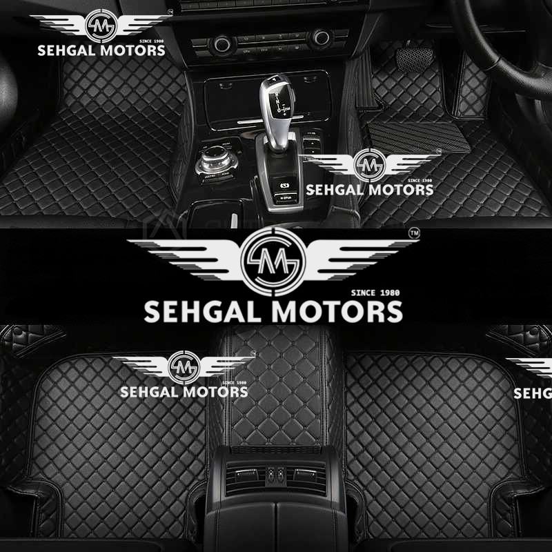 Honda Civic 7D floor Mat Black With Black Stitch Model 2008-2012