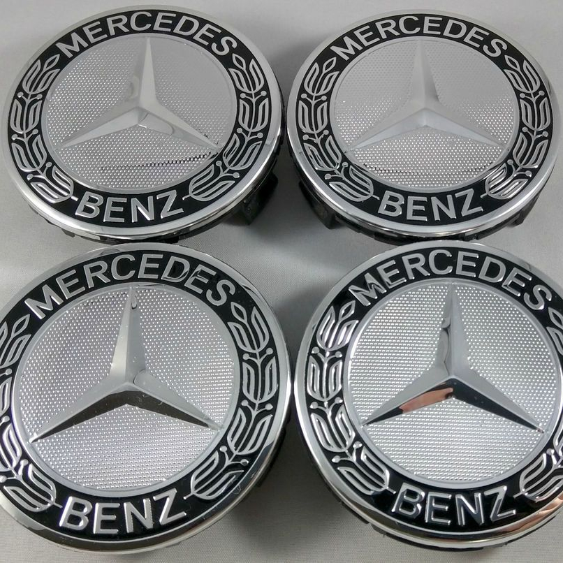 Mercedes Wheel Cup Set of 4 Pcs Chrome Genuine
