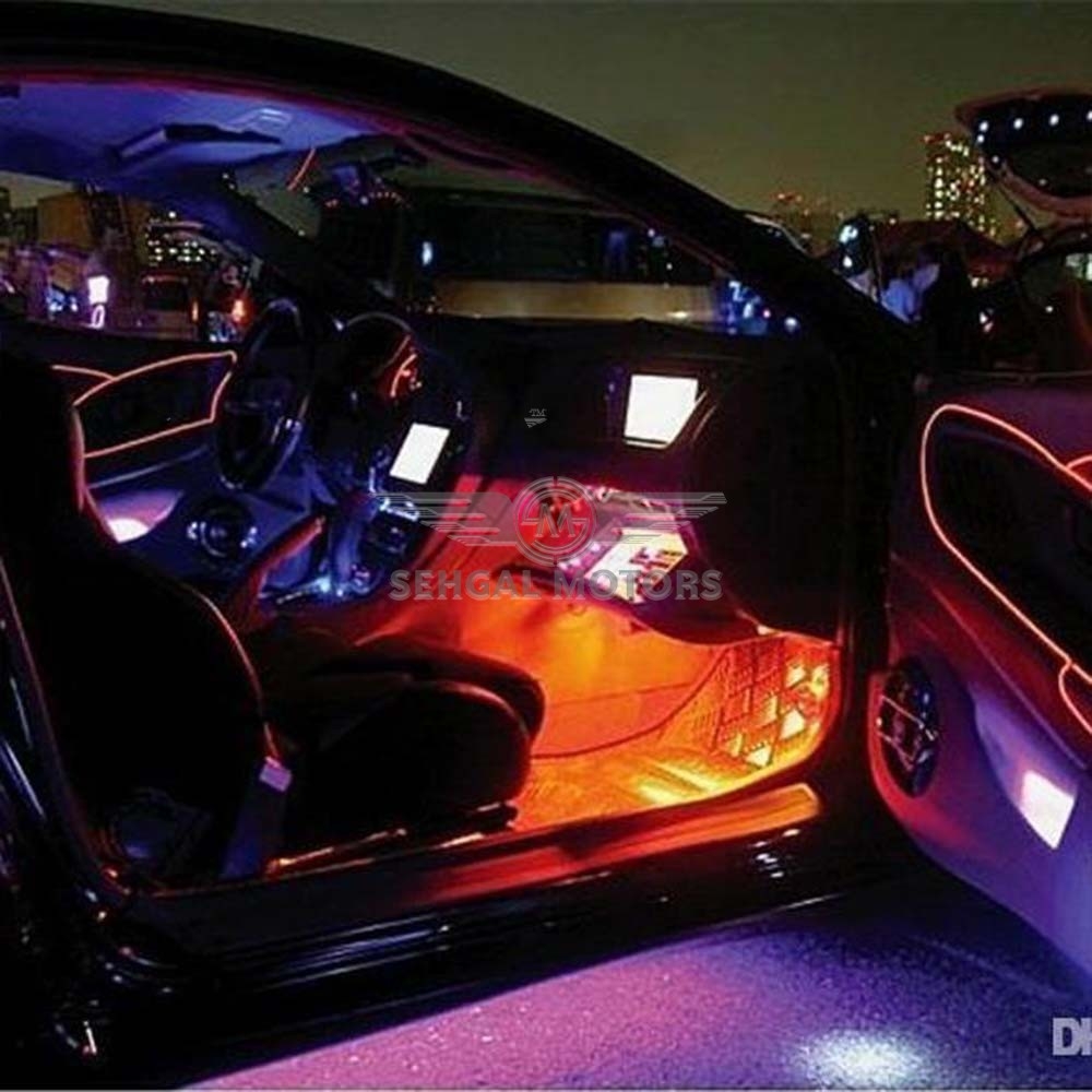 EL Glow Wire for Interior LED Light 2 Meters (6 ft) - Orange