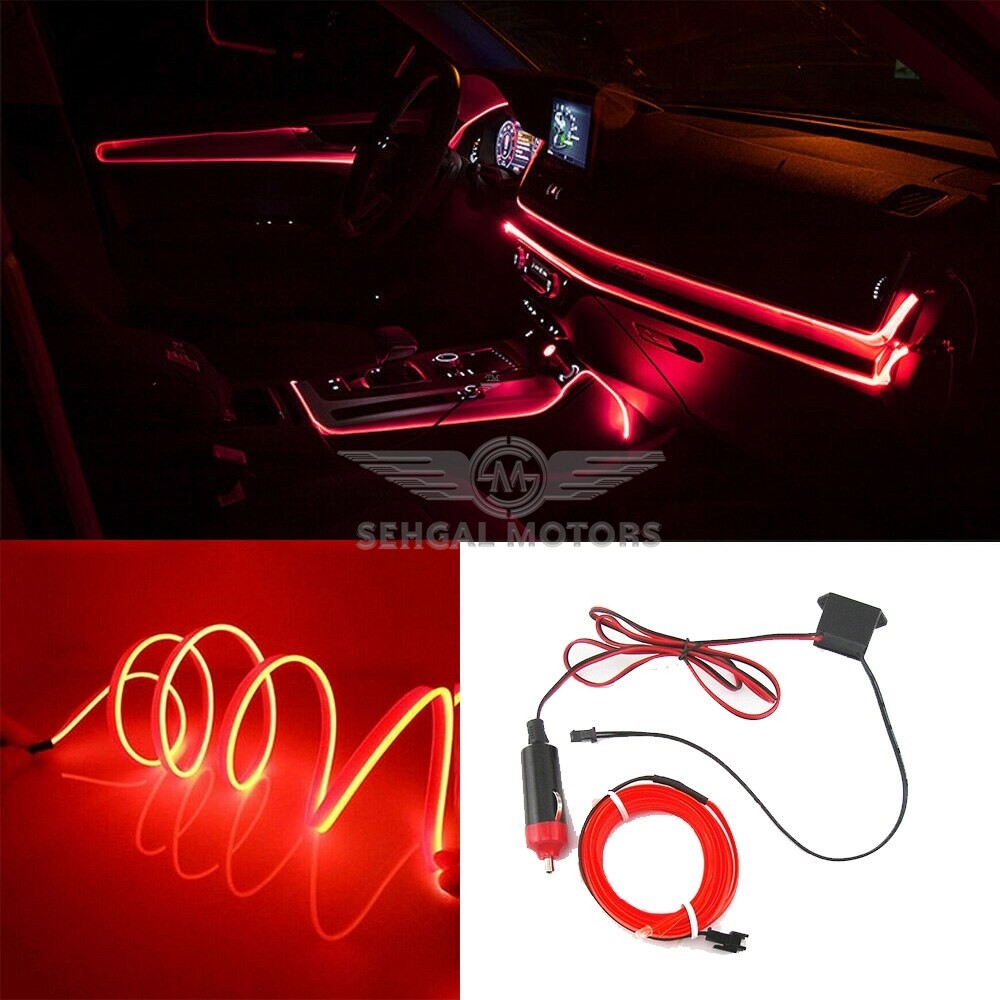 EL Glow Wire For Inner Dashboard & Doors ( RED )