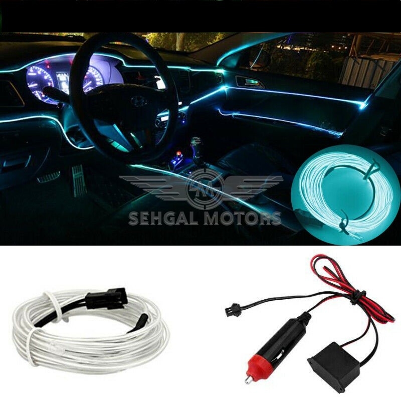 EL Glow Wire For Inner Dashboard & Doors ( Ice-Blue)