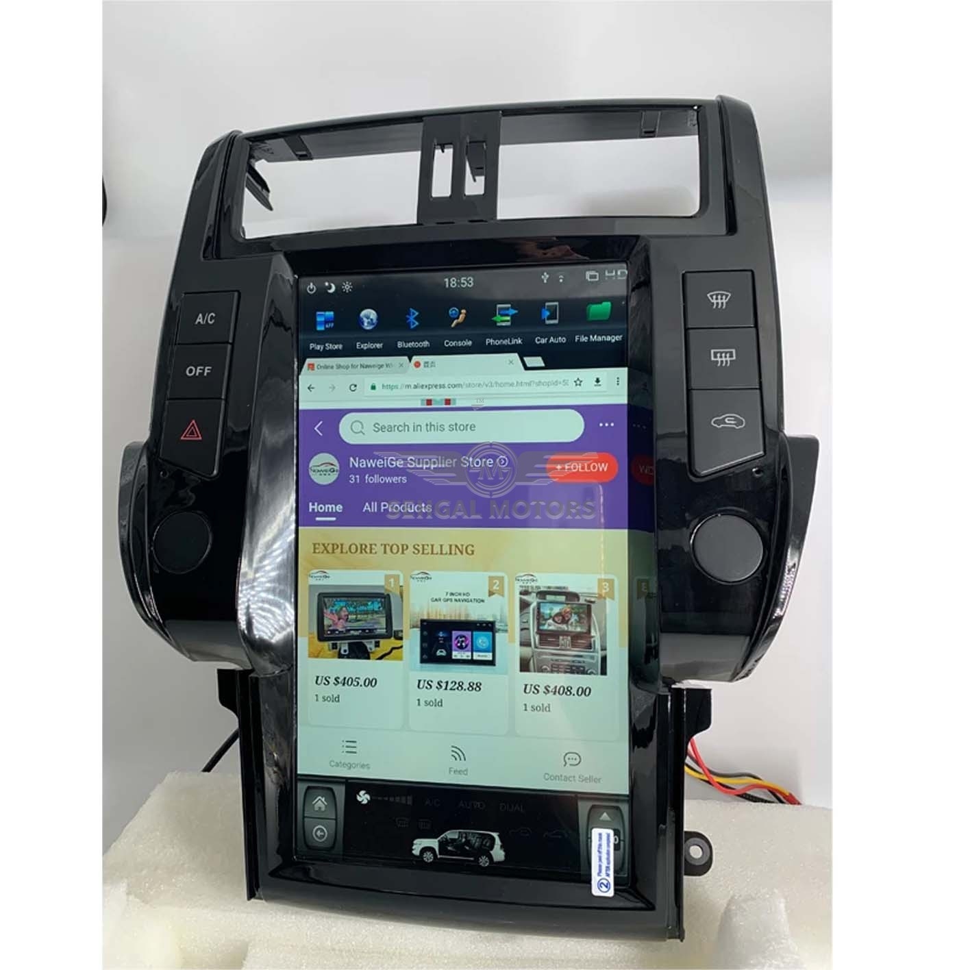 Toyota Prado Tesla PX3 2+32GB 13.6 Inch Model 2010-2012