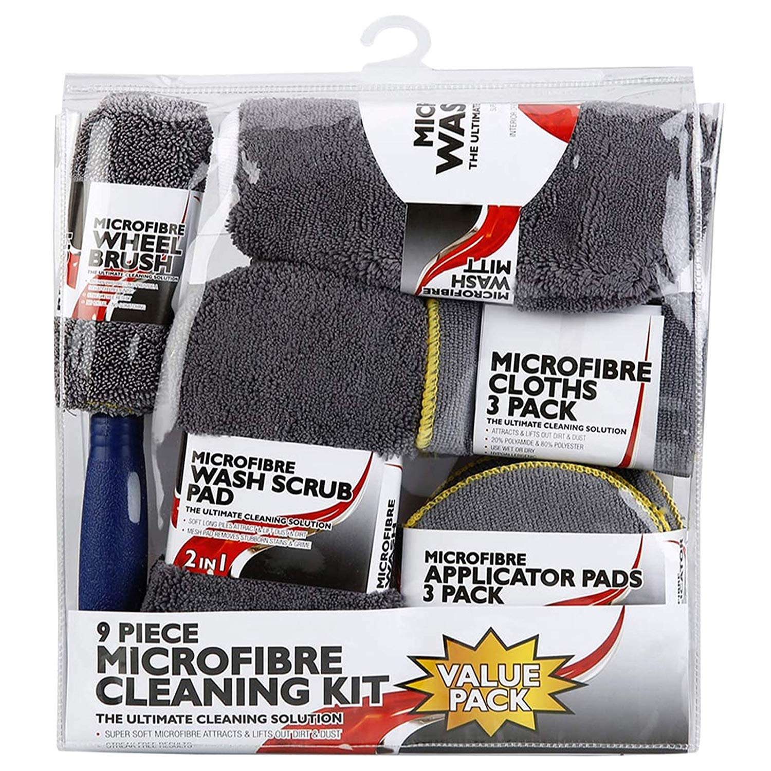 Kenco 9 Piece Microfiber Cleaning Kit Value Pack