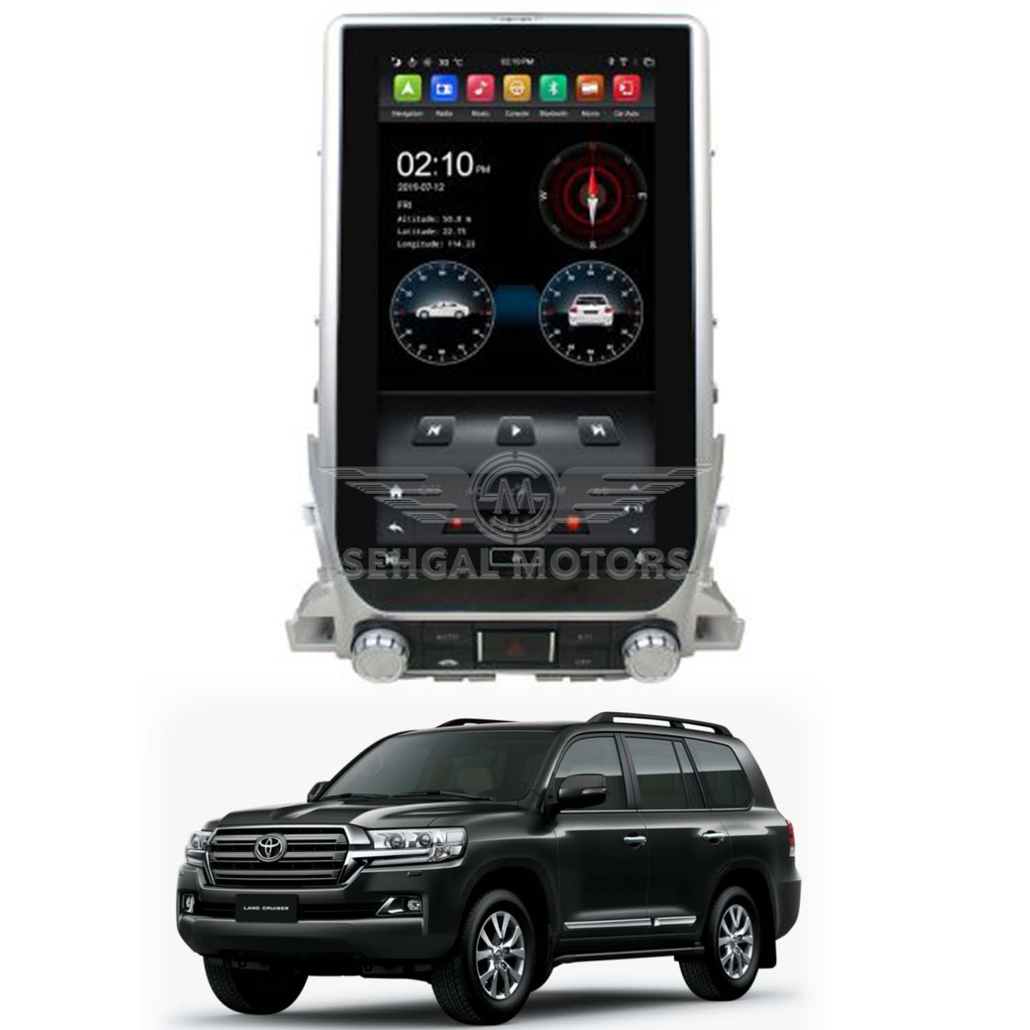 Toyota Land Cruiser FJ200 Tesla (Px3 2+32GB) Model 2015-2018