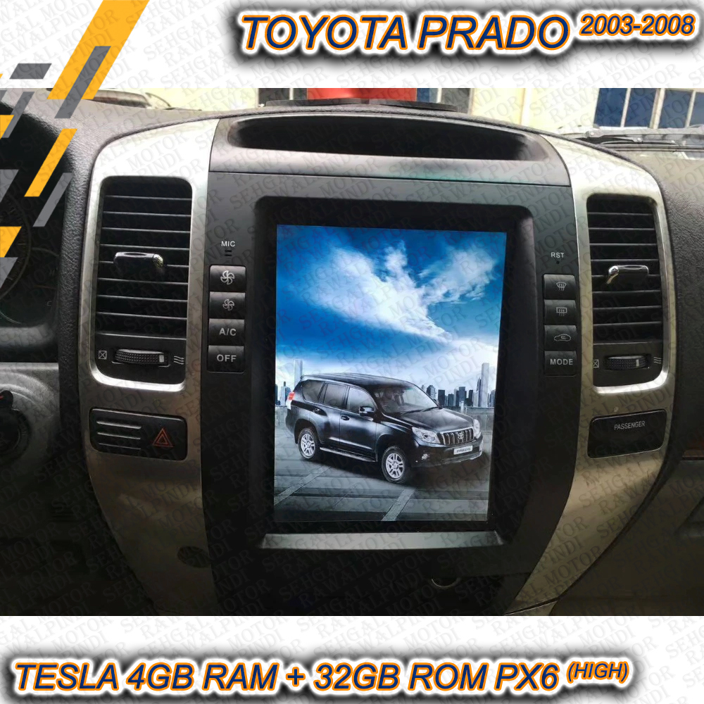 Tesla Prado Fj120 Android PX6 4+32GB High Model 2002-2008
