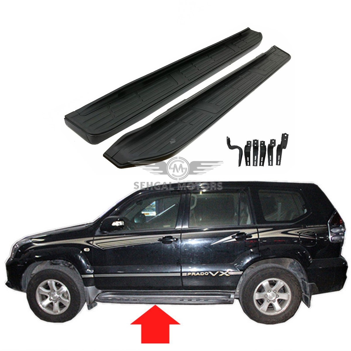 Toyota Prado Fj90 Side Steps (Unpainted) Taiwan Model 1996-2000