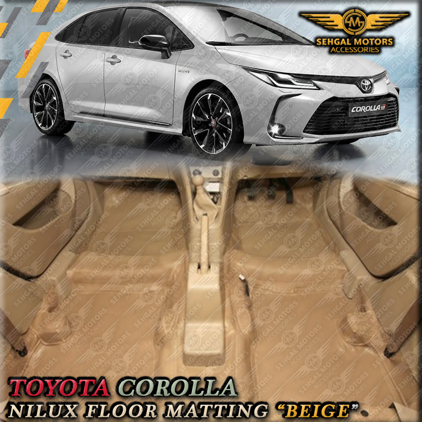 Toyota Corolla Floor Matting Beige Model 2017 - 2021