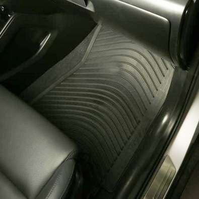 MG HS Rubber Floor Mat Smoke with Beige Border  Model 2021