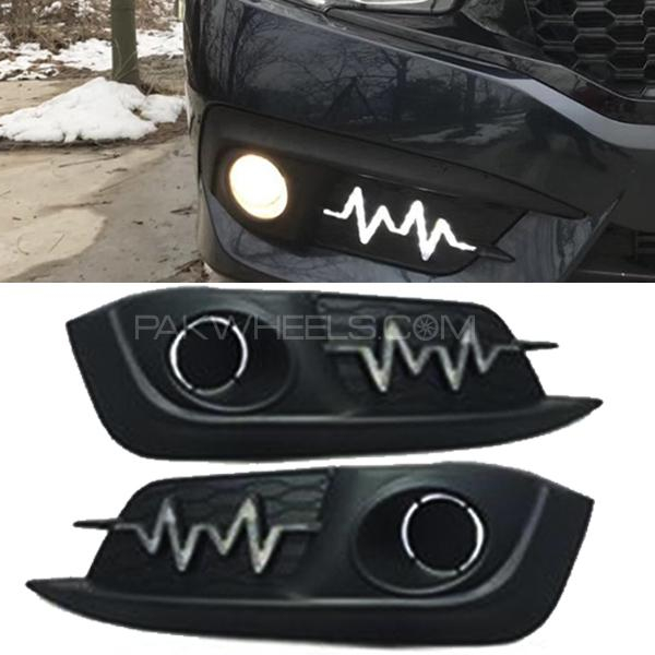 Honda Civic Fog Light Cover DRL Heart beat Style Model 2016
