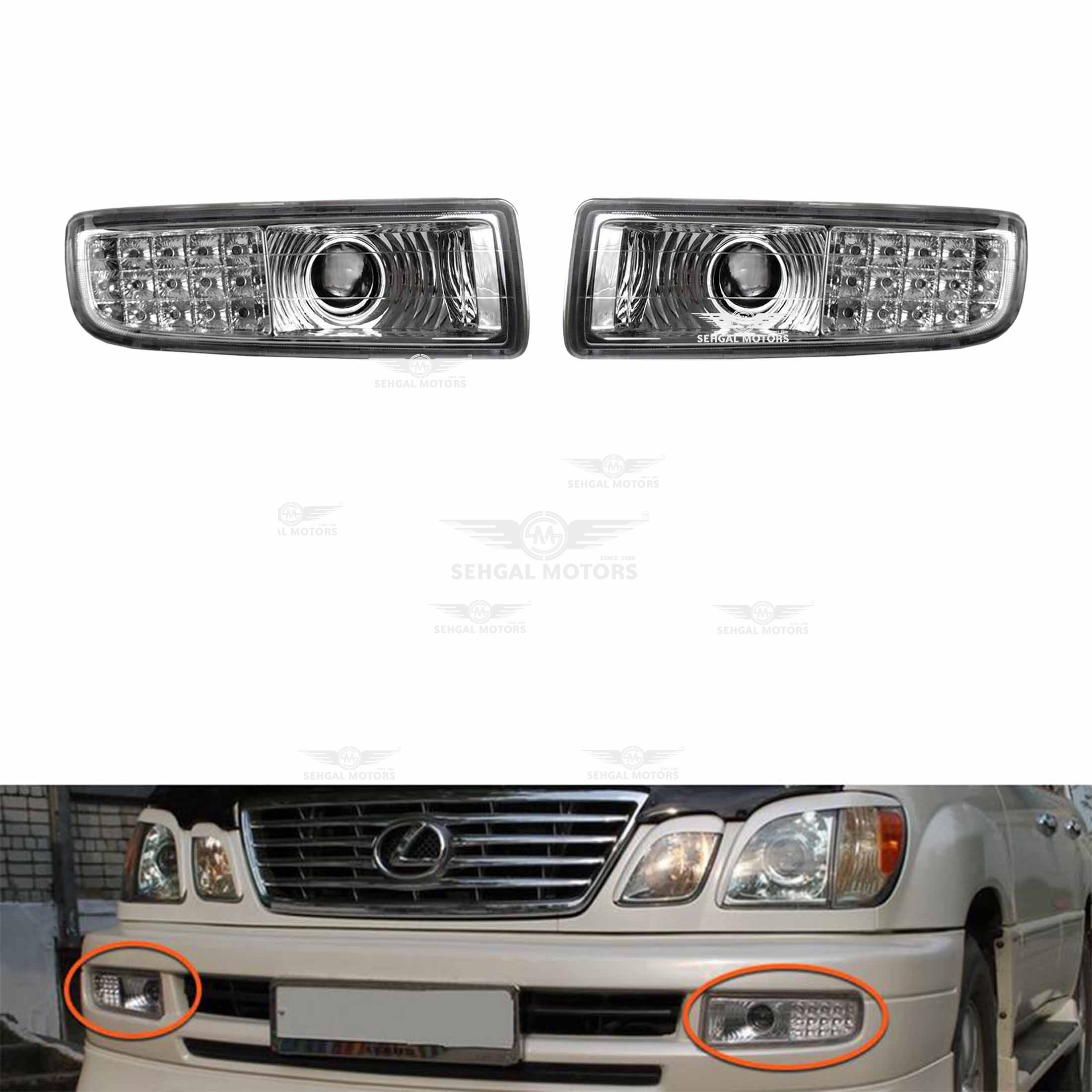 Lexus LX470 Fog Light Pair Model 1998-2006