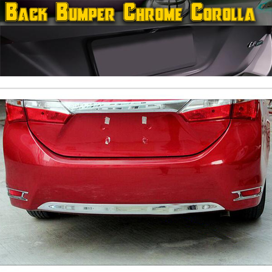 Toyota Corolla Back Bumper Lower Lip Chrome Molding Each – Model 2014-2021