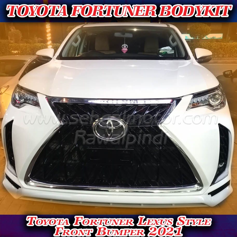 Toyota Fortuner Body Kit Lexus Style V3 Model 2017-2021 Black