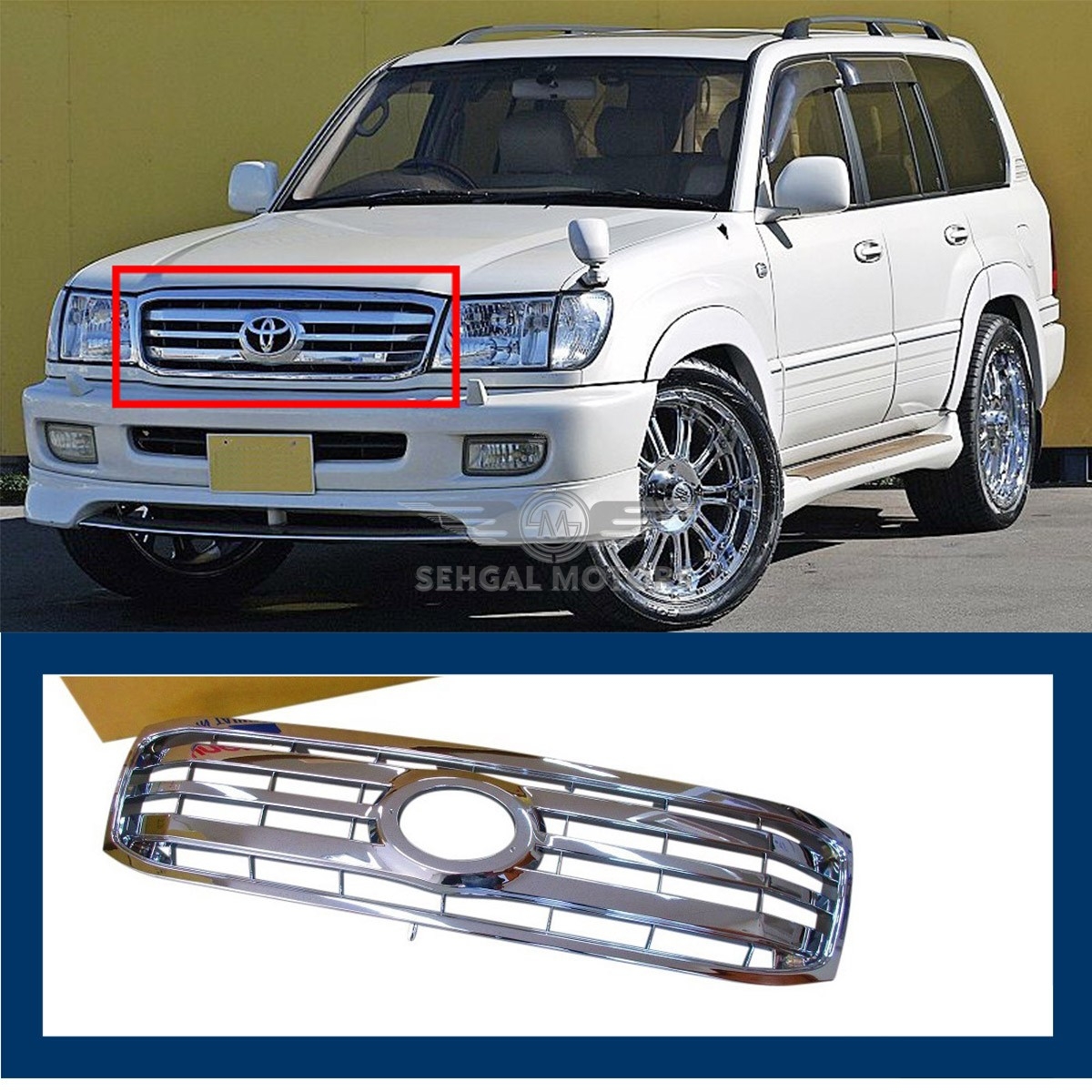 Toyota Land Cruiser Fj100 Front Grill Model 1998-2002 Taiwan
