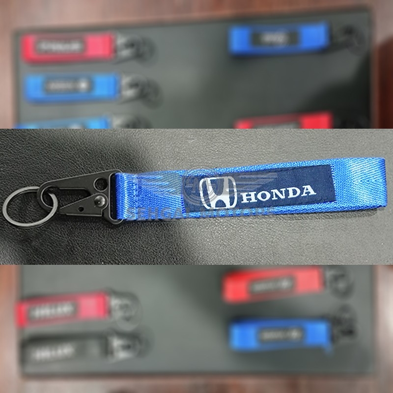Honda Ribbon Key Chain - Blue