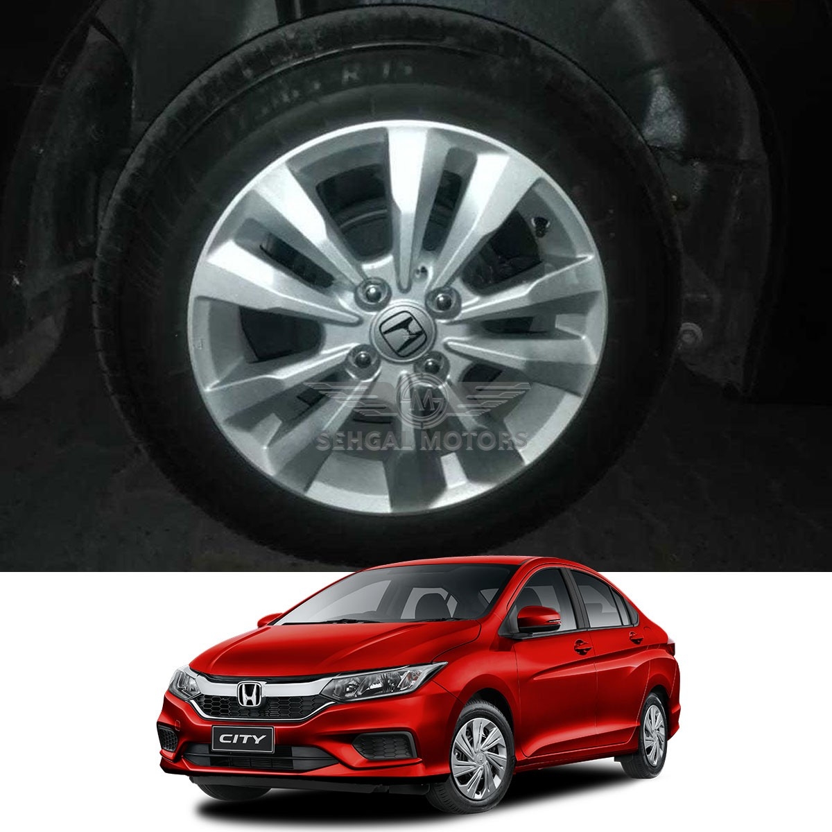 Honda City Alloy Rim OEM style 15 Inches (Silver) - Model 2017-2021 Code 1537