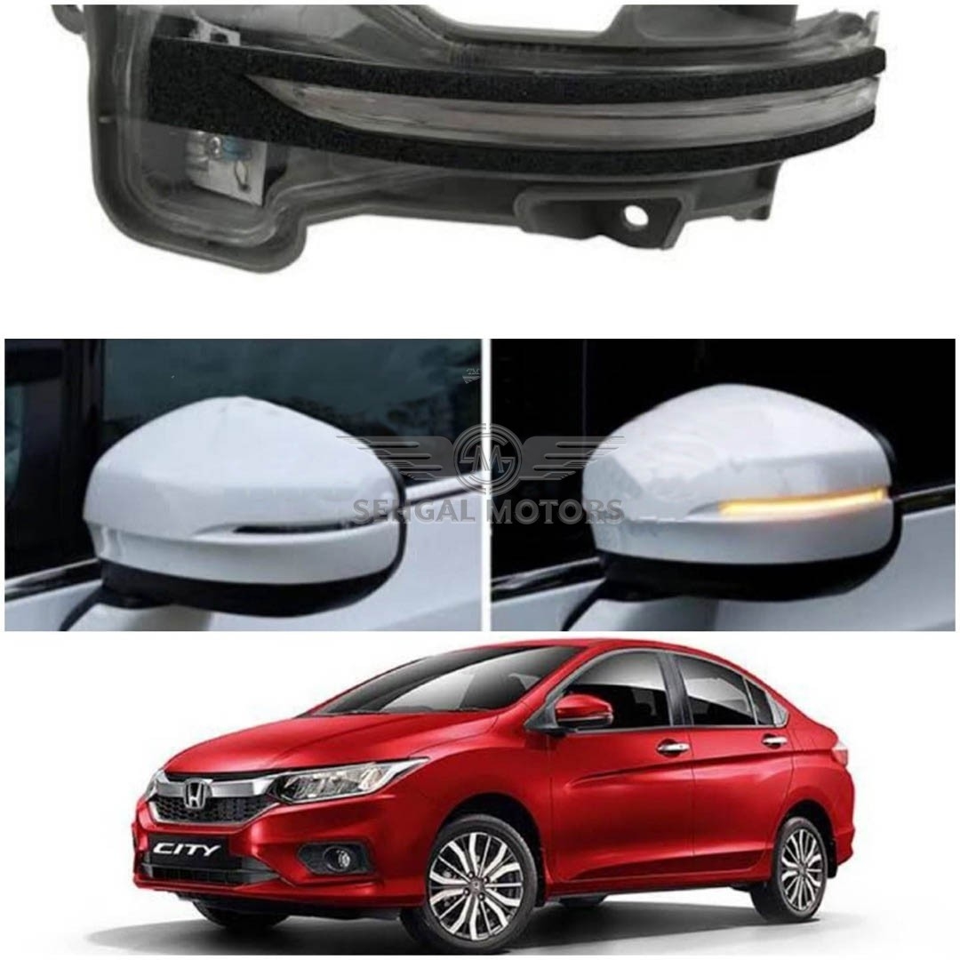 Honda City Side Mirror Indicator Lights Smoke Style (Pair) Model 2020-2021