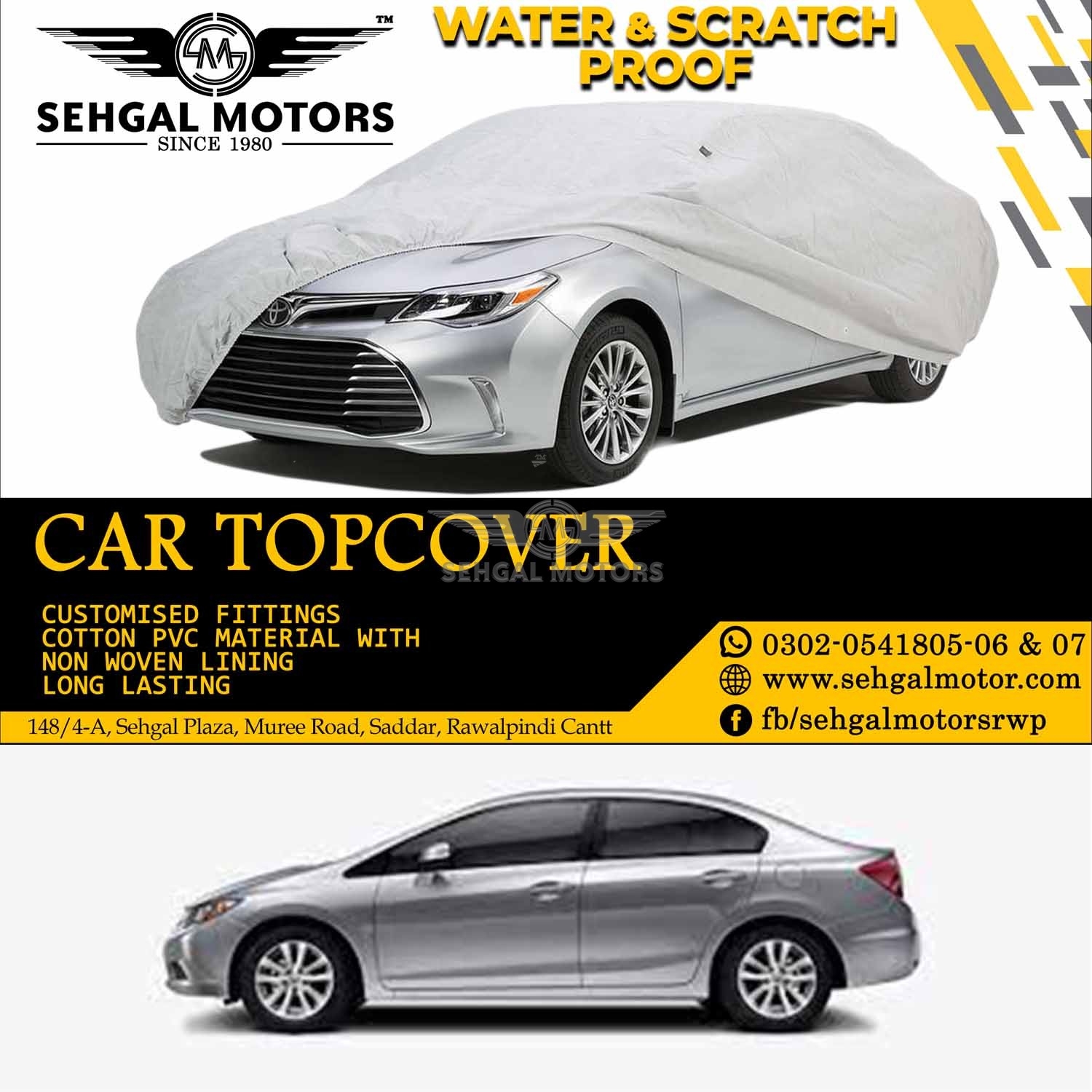 Honda Civic Top Cover China Fabric Model 2008-2012