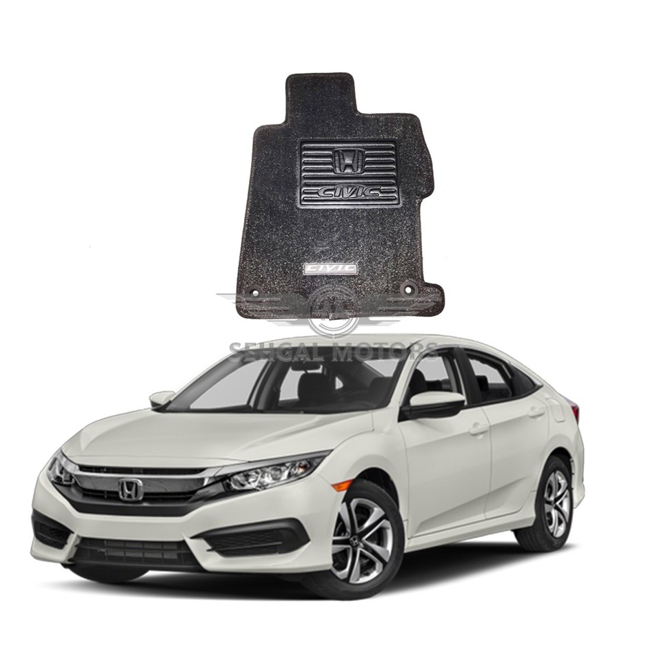 Honda Civic 7D Eco Floor Mat Black with Black - Model 2022 New