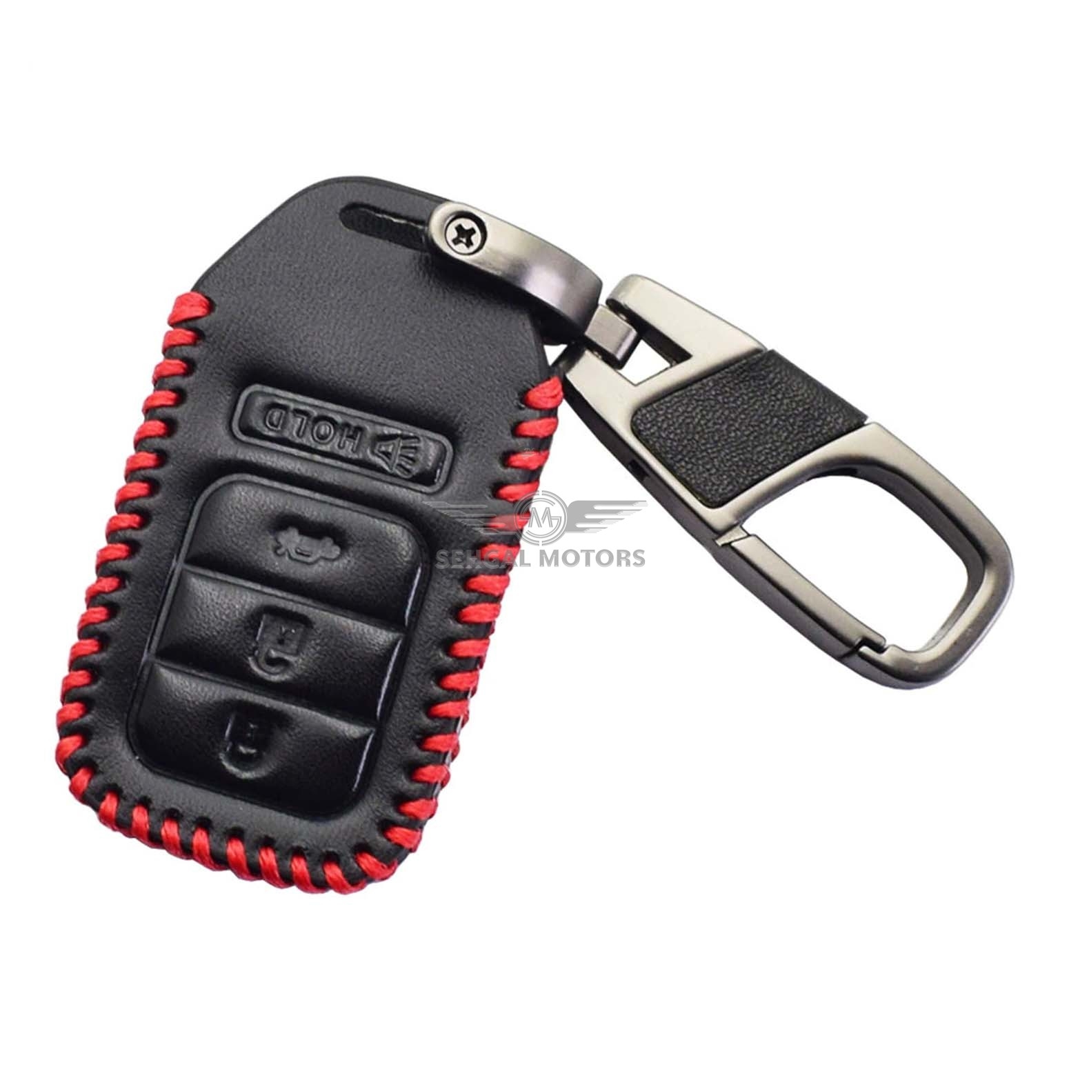 Honda Civic Leather 3 Botten Key Cover With Key Chain Model 2017- 2020