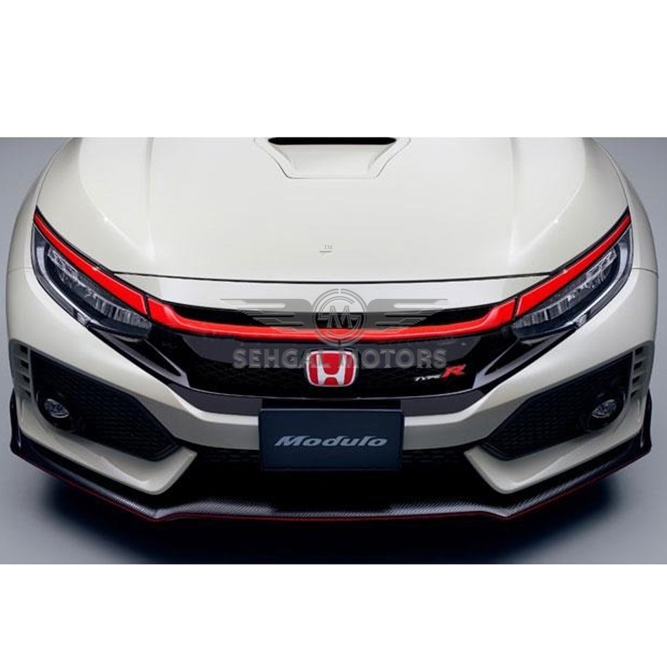 Honda Civic Modulo Grille Red Trim - Model 2016-2021
