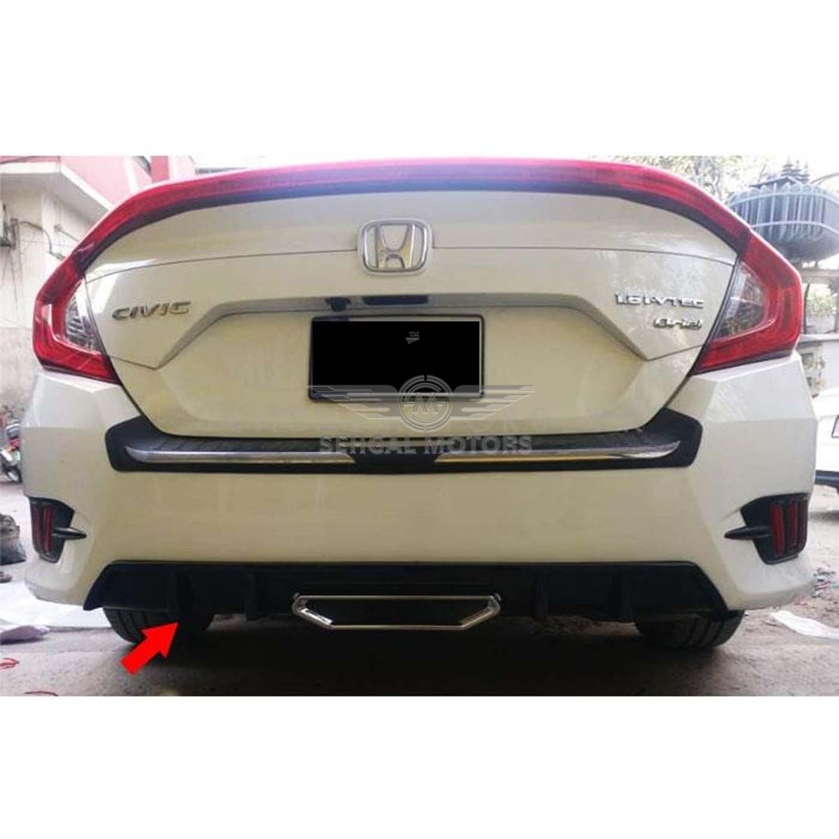 Honda Civic New Si Style Glossy Diffuser - Model 2016-2021