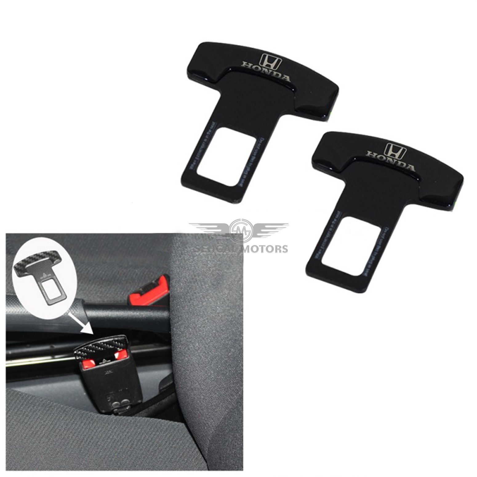 Honda Mini Plastic Seat Belt Clip Black