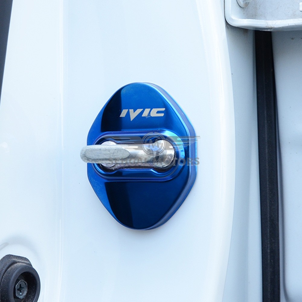 Honda Inner Door Lock Protactor With Logo Blue