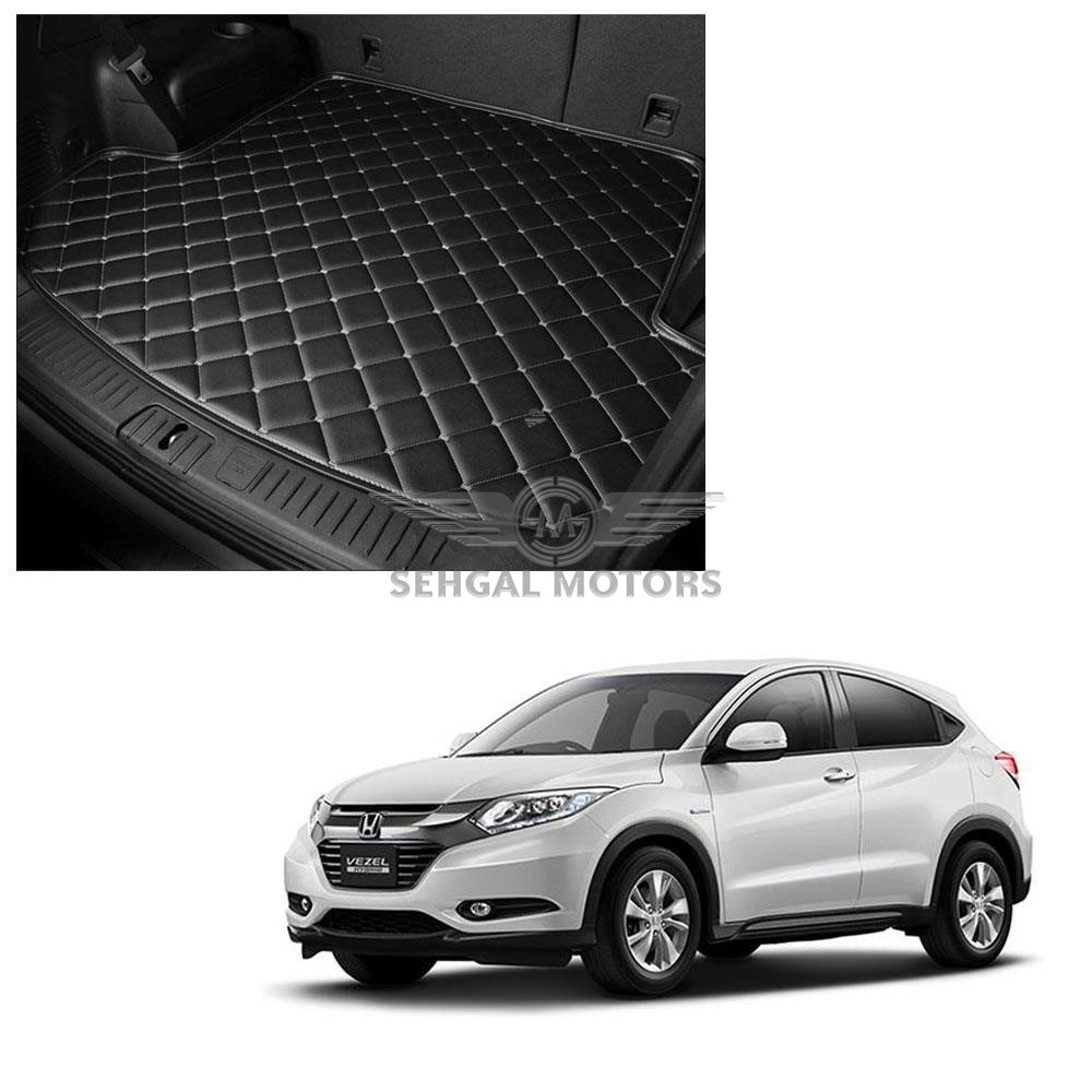 Honda Vezel 7D Eco Trunk Mat Black With Beige Model 2014-2019