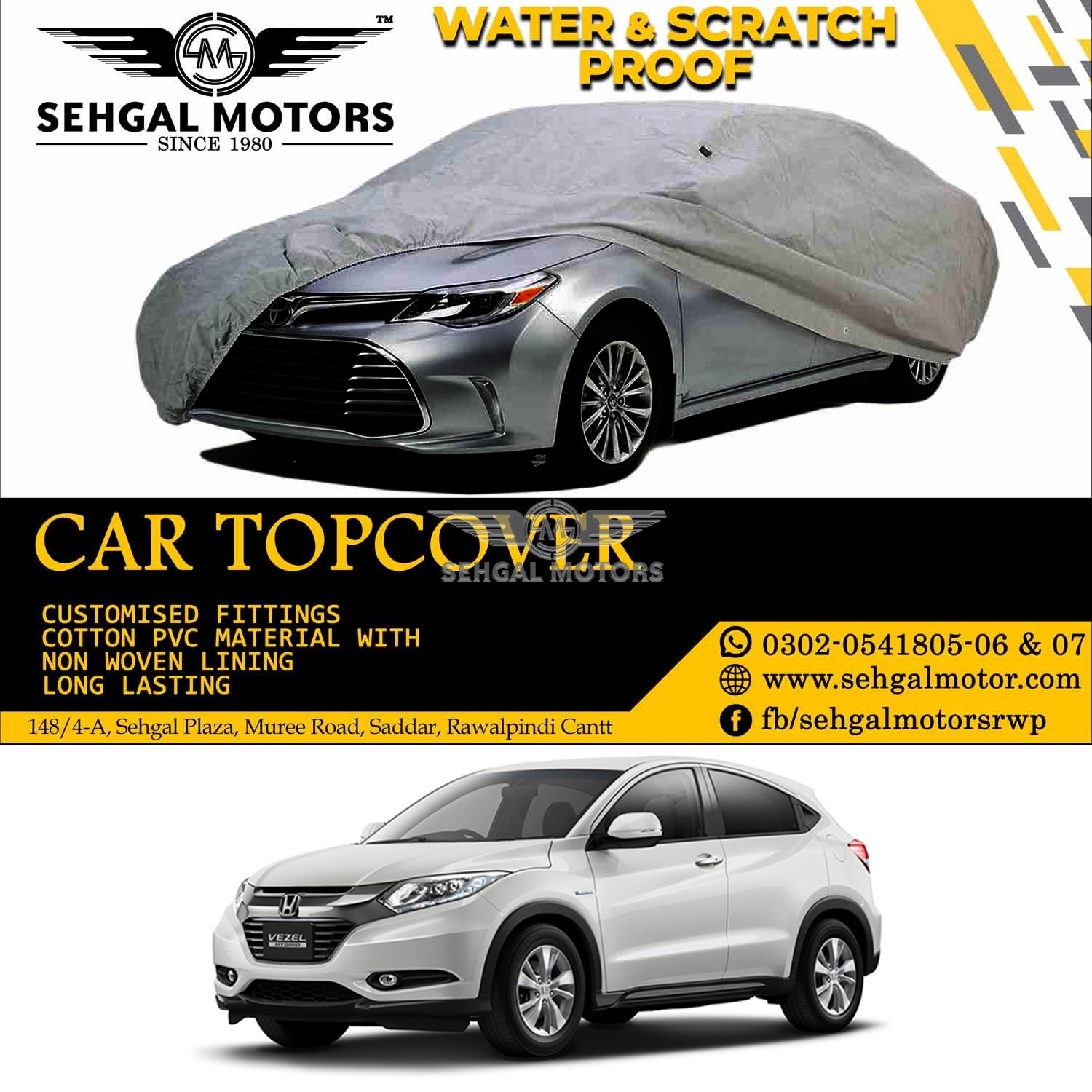 Honda Vezel, CHR, Top Cover China Fabric Model 2013-2018