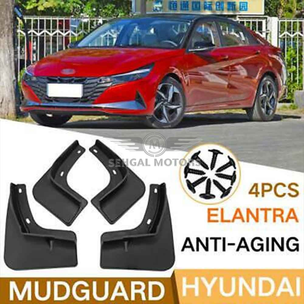 Hyundai Elantra Mud Flap Black Set Model 2021-2022
