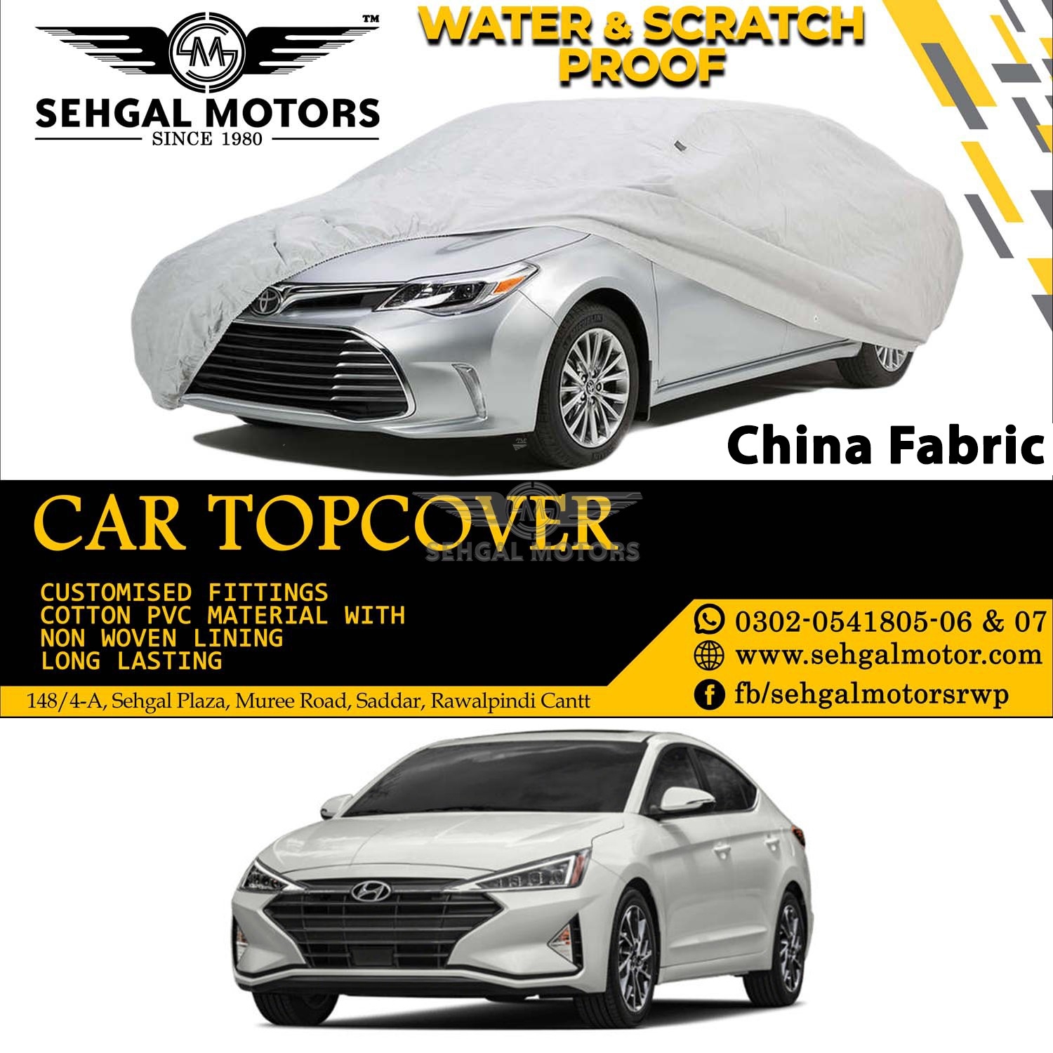 Hyundai Elantra Top Cover China Fabric Model 2020-2021