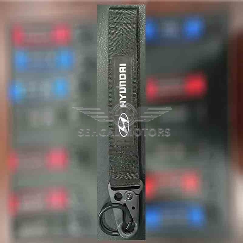 Hyundai Ribbon Key Chain - Black