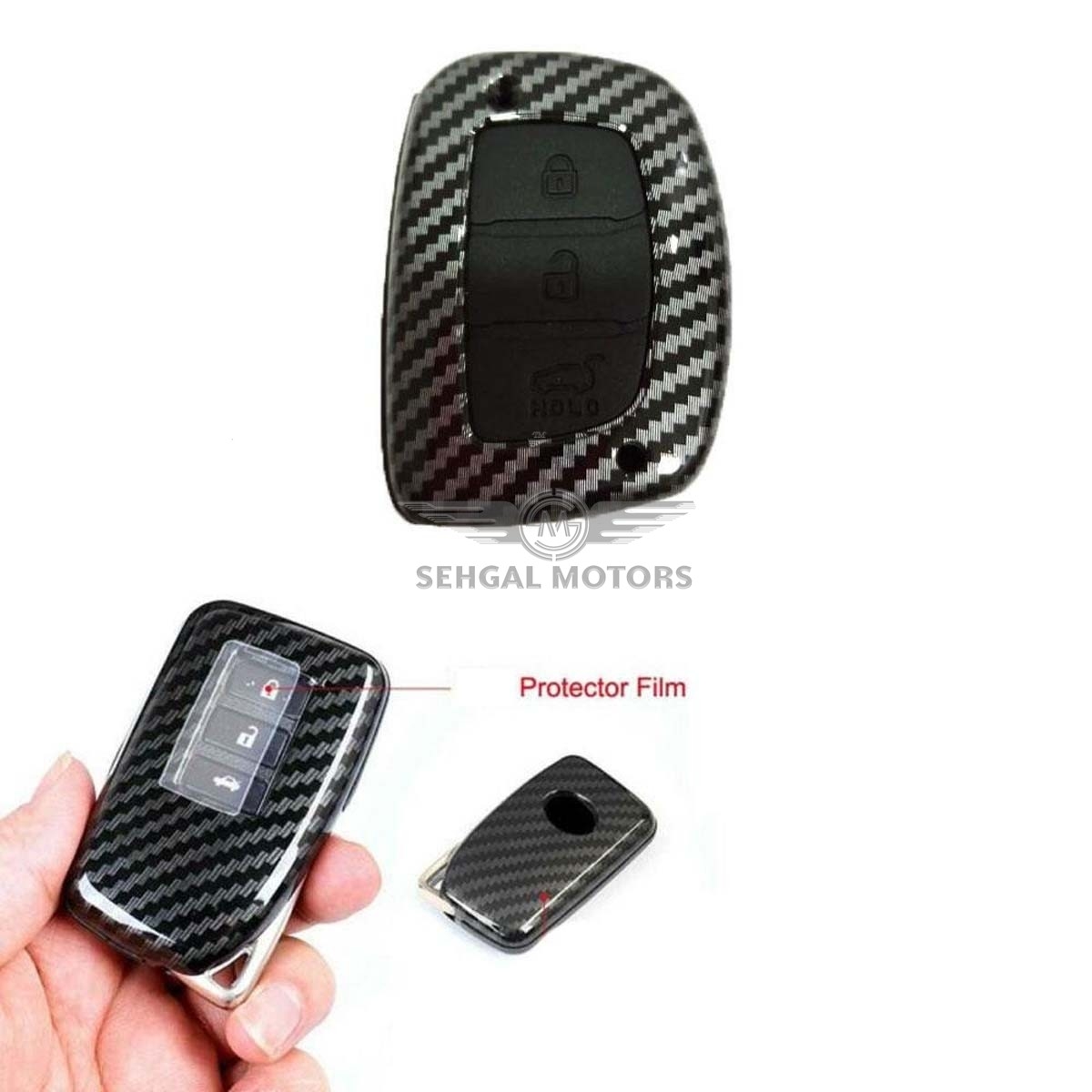 Hyundai Tucson Carbon fiber Key Cover Model 2020-2021