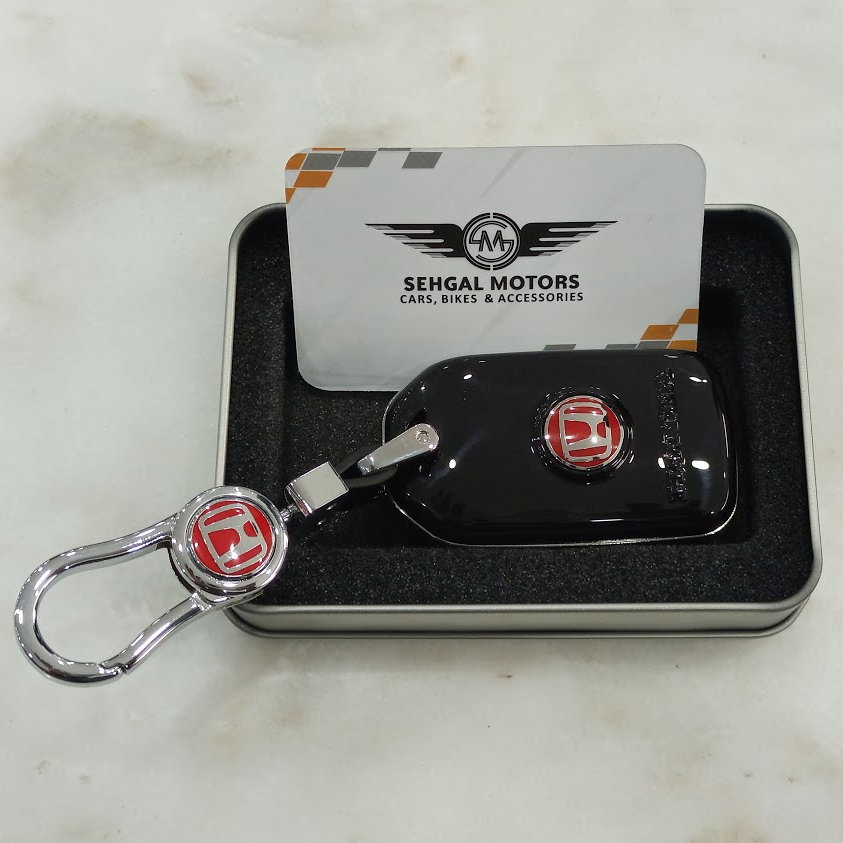 Honda Civic Key Shell Case Cover Red Honda Logo - Model 2016-2021