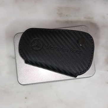Mercedes-Benz Key Pouch | Leather Key Cover | Black | C-Class
