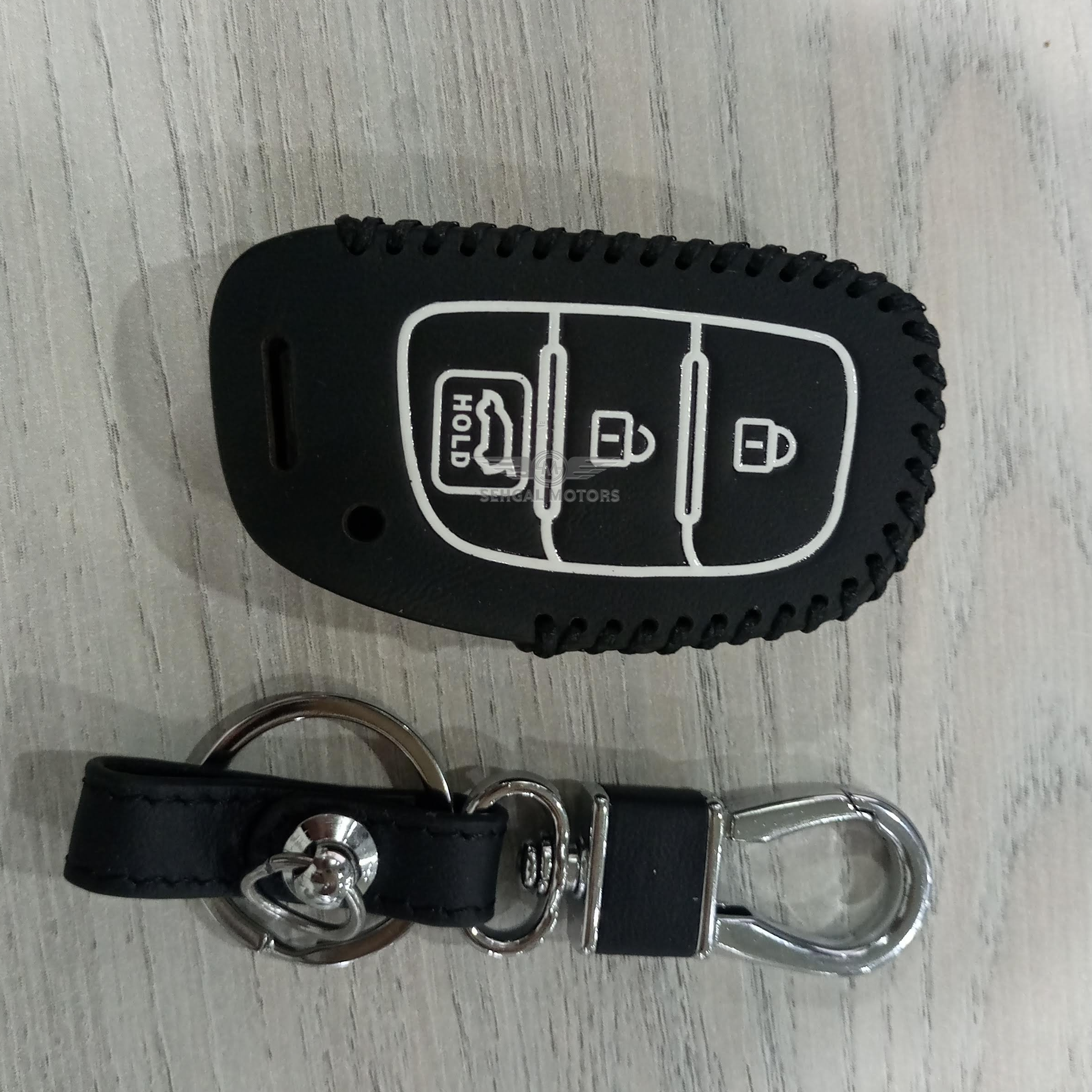 Hyundai Tucson Leather Key cover With Key Chain Model 2020-2021