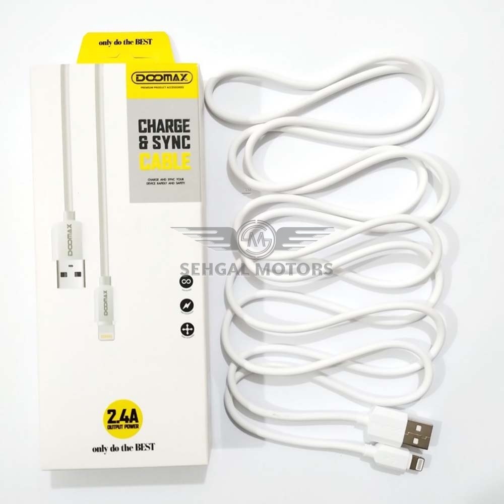 Doomax Mobile Data Cable Type IOS 1M Length Yellow Box