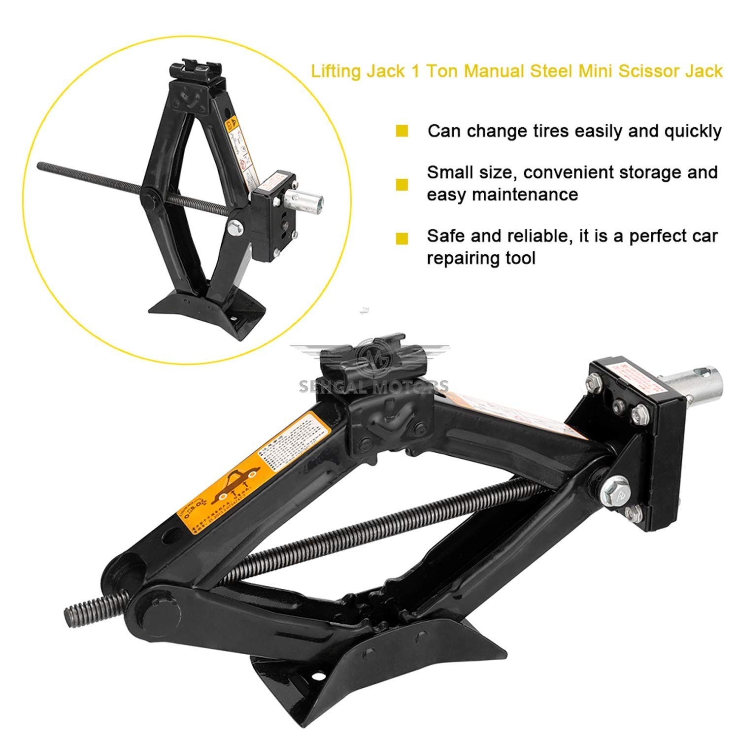 Lift Jack Scissor (Manual) FY8590-Black